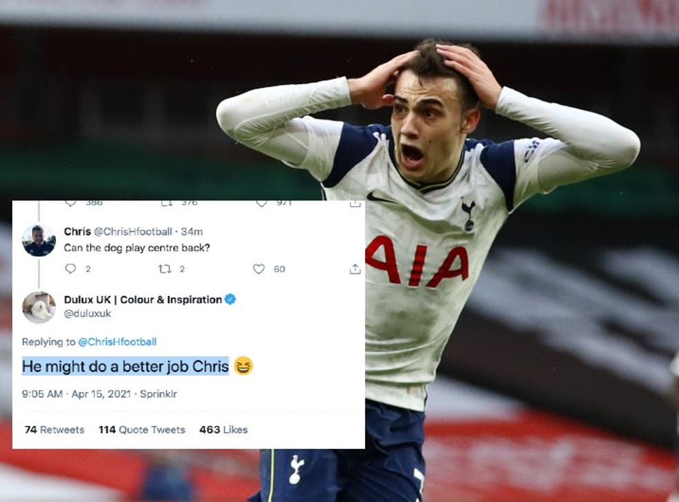 dulux throws shade at spurs